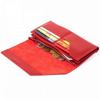 Женский кожаный клатч GRANDE PELLE 11318 Красный
