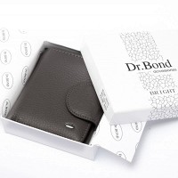 Женский кожаный кошелек Bright DR. BOND WS-415-1 gray