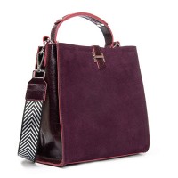 Женская замшевая сумка ALEX RAI 9701-1 bordo