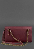 Женская кожаная сумка BlankNote Элис бордовая crazy horse - BN-BAG-7-VIN-KR
