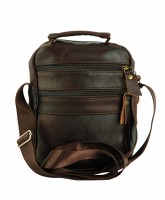 Темно-коричневая кожаная сумка TRAUM 7172-32
