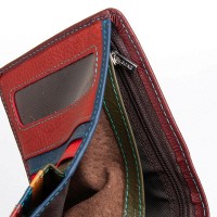 Женский кожаный кошелек Rainbow DR. BOND WRS-415-1 wine red