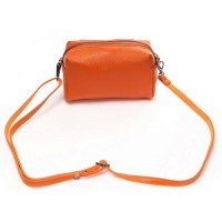 Женский молодежный кожаный клатч ALEX RAI 60072 orange