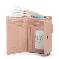 Женский кожаный кошелек Bright DR. BOND WS-31 pink