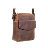 Мужская кожаная коричневая сумка Visconti TC70 Vesper A5 (Havana Tan)