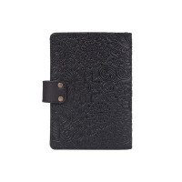 Обложка для паспорта из кожи Hi Art «Mehendi Art» PB-02/1 Shabby Night