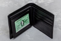Мужской черный кошелек из кожи крокодила Ekzotic Leather cw20