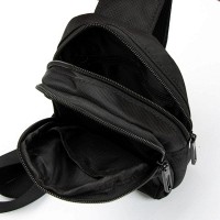 Мужская тканевая сумка-слинг Lanpad 6043 black