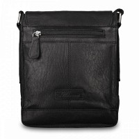 Мужская кожаная сумка Ashwood 8341 Black (Черный)