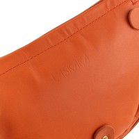 Кожаная женская сумка-клатч LASKARA LK-DM232-orange