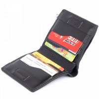 Мужское кожаное портмоне GRANDE PELLE 11329 Черное