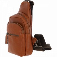 Мужская кожаная сумка-слинг Ashwood 8147 TEMPONADO TAN