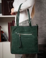 Женская замшевая сумка ALEX RAI 8773-220 green
