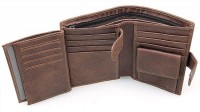 Мужской кожаный кошелек Vintage 14404