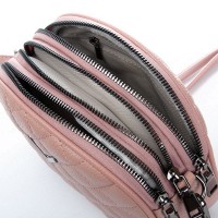 Женский молодежный кожаный клатч ALEX RAI 60065 pink
