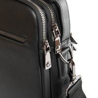 Мужская кожаная сумка через плечо BRETTON 2038-4-L black