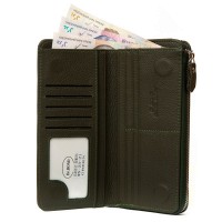 Женский кожаный кошелек Classik  DR. BOND WN-23-21 green