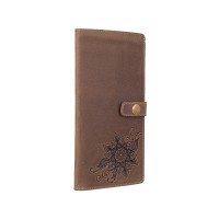 Тревел-кейс из кожи Hi Art TC-01 	Mehendi Classic коричневый