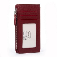Женский кожаный кошелек Classik DR. BOND WN-23-16 wine-red