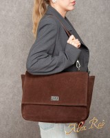 Женская замшевая сумка ALEX RAI DSWR·6A brown