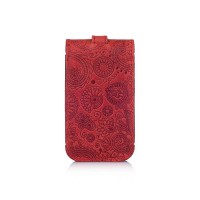 Ключница из кожи HiArt KH-03 Shabby Red Berry Mehendi Art
