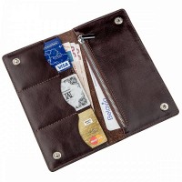 Мужской бумажник из кожи SHVIGEL 16193