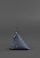 Кожаная монетница BlankNote 2.0 пирамида синий bn-cw-2-blue