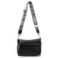 Женская кожаная сумка через плечо ALEX RAI 8269 black