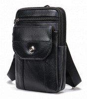 Мужская кожаная сумка на пояс Vintage 20358 
