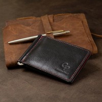 Кожаный зажим для купюр унисекс GRANDE PELLE 11541