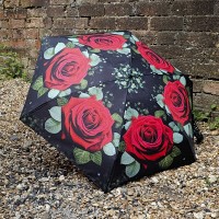 Мини зонт женский механический Fulton L501-041635 Huge Rose (Огромная роза)