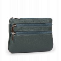Женская кожаная косметичка-ключница Cosmetic A-00141 blue