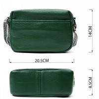 Молодежная женская кожаная сумка через плечо Vintage 22603 