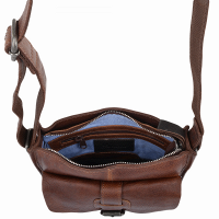 Мужская кожаная сумка через плечо Ashwood 4551 VT TAN