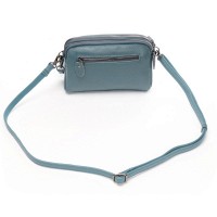 Женский молодежный кожаный клатч ALEX RAI 88085 blue