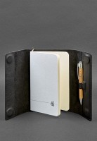 Кожаный блокнот софт-бук BlankNote 7.0 черный Краст BN-SB-7-G