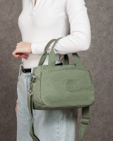 Женская тканевая сумка Jielshi 116-07 d.green