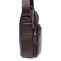 Мужская коричневая кожаная сумка Keizer K13657-brown