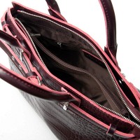 Женская кожаная сумка ALEX RAI 00108 bordo