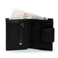 Женский кожаный кошелек Bright DR. BOND WS-36 black