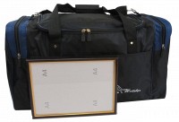 Сумка дорожная 60 л Wallaby 430-2 черная с синим