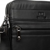 Мужская кожаная сумка через плечо BRETTON 1670-3 black