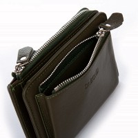 Женский кожаный кошелек Classik  DR. BOND WN-23-20 green