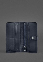 Кожаный женский кошелек BlankNote 7.0 темно-синий bn-pm-7-navy-blue
