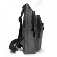 Мужская тканевая сумка-слинг Lanpad 63745 gray