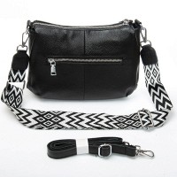 Женская кожаная сумка через плечо ALEX RAI 6001 black