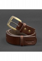 Мужской кожаный узкий ремень 33 мм BN-BELT-3-FLINT