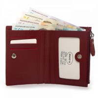 Женский кожаный кошелек Classik  DR. BOND WN-23-10 wine-red
