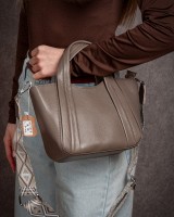 Женская кожаная сумка ALEX RAI 97718-9 l.grey