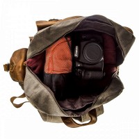 Текстильный серый рюкзак Vintage 20108